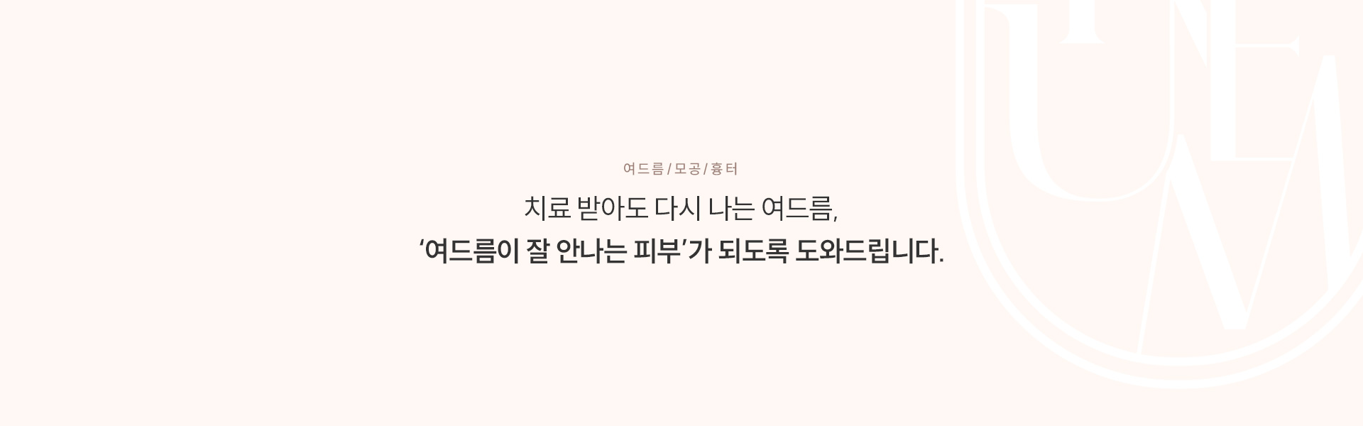 여드름/모공/흉터 타이틀